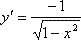 Derivada de la función arcocoseno