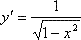 Derivada de la función arcoseno