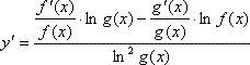 Derivada de logaritmo