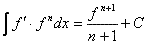 Integral de la potencia de una función