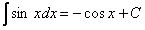Integral del seno
