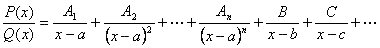 Integrales racionales caso 2