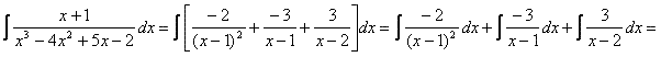 Integrales racionales reales múltiples 6