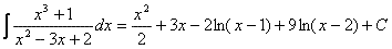 Integrales racionales reales simples 10