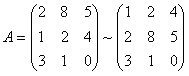 Paso 1 de método de Gauss