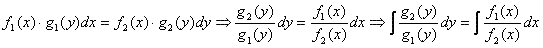 Resolución de ecuación diferencial de variables separables